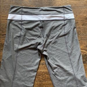 Light gray and white Lululemon pants